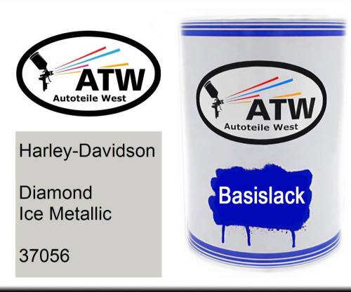 Harley-Davidson, Diamond Ice Metallic, 37056: 500ml Lackdose, von ATW Autoteile West.